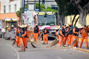 Ayuntamiento de Puebla pone en marcha trabajos de mantenimiento en el bulevar 5 de mayo
