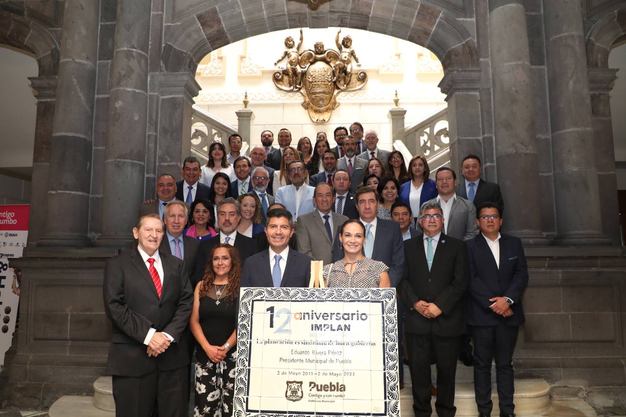 IMPLAN cumple 12 años y festeja con la firma del gran acuerdo por Puebla 2050