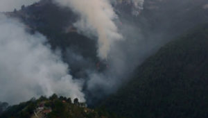 Incendio forestal en Zacatlán