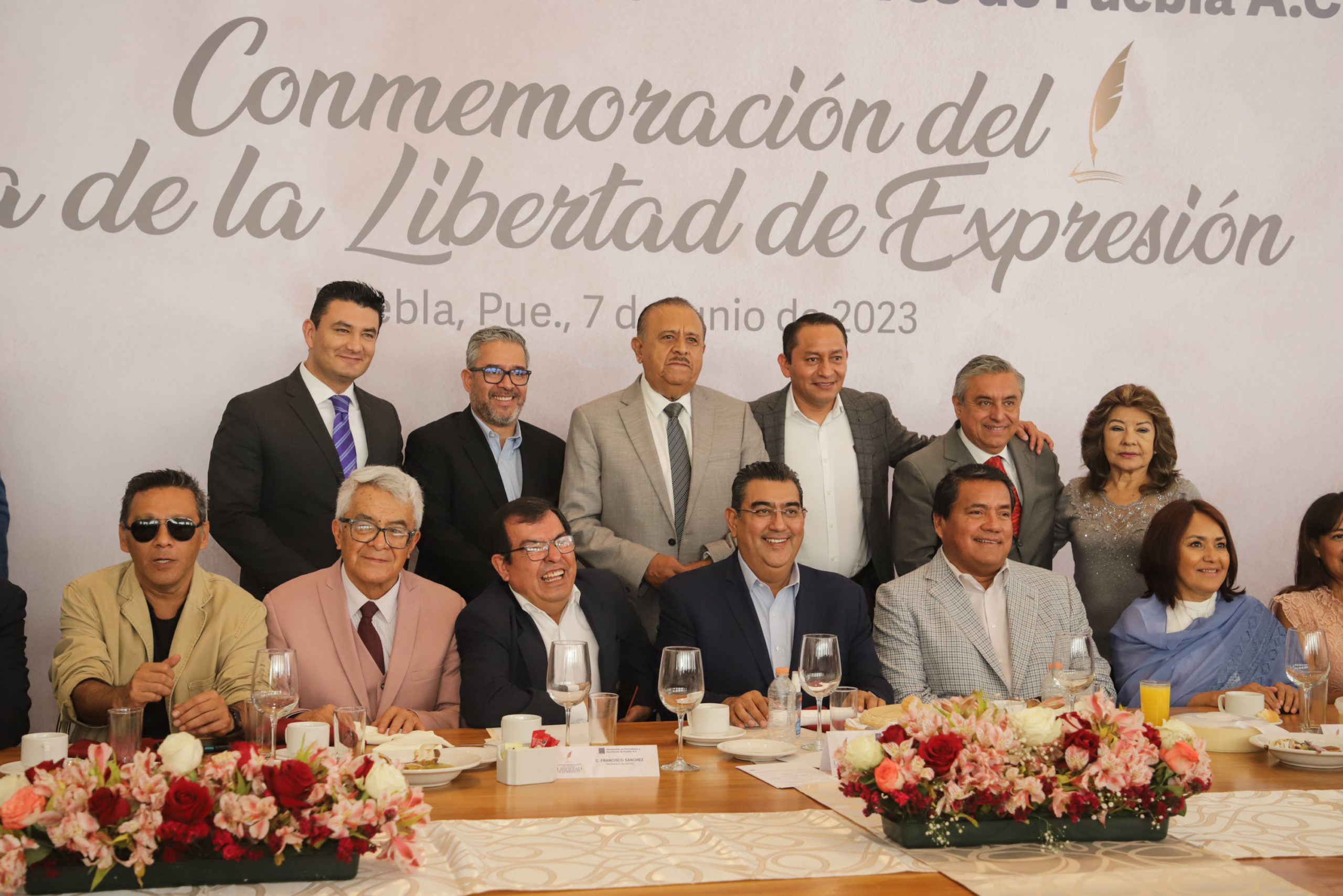 Sergio Salomón Céspedes asegura que en Puebla se garantiza la libertad de expresión