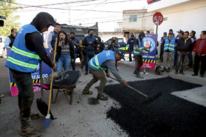 Ayuntamiento de Puebla ha reparado 160 mil baches en la ciudad