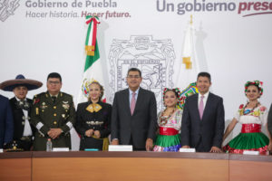 Sergio Salomón y Eduardo Rivera dan a conocer todas las actividades de las Fiestas Patrias en Puebla