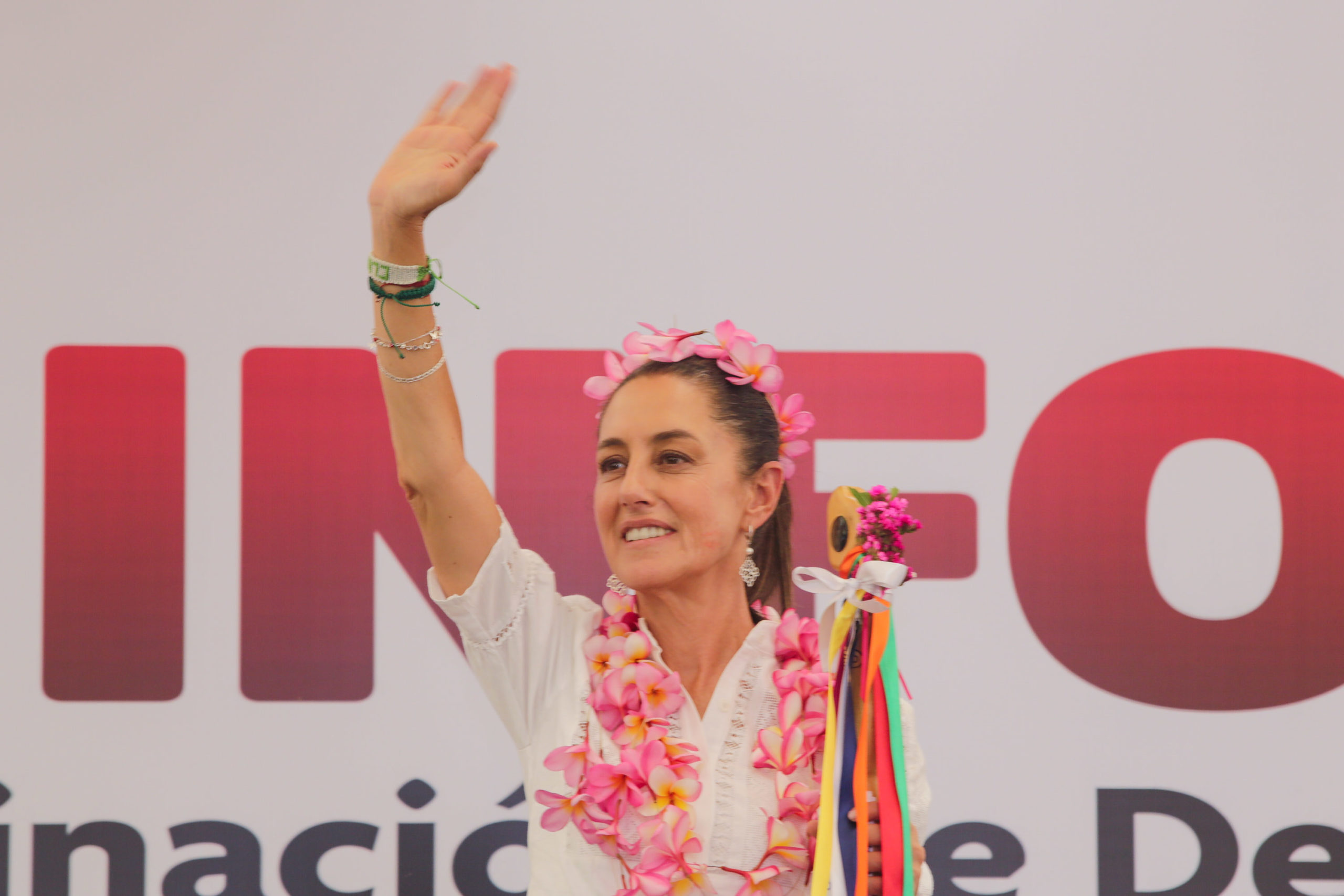 Durante su visita a Puebla, Claudia Sheinbaum dio por sentado que se encuentra arriba en las encuestas