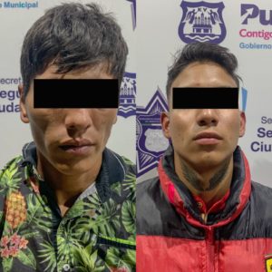 Cinco asaltantes de transporte público fueron detenidos por la Policía Municipal de Puebla 