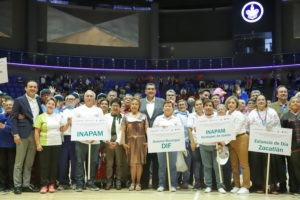 Sergio Salomón y Lilia Cedillo inauguraron los XXVll Juegos Estatales Deportivos y Culturales de las Personas Mayores