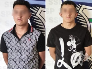 En Texmelucan, Policía Estatal detiene a dos hombres por traslado ilegal de hidrocarburo