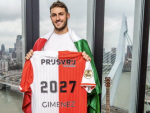 ‘Santi’ Giménez asegura su futuro con Feyenoord hasta 2027