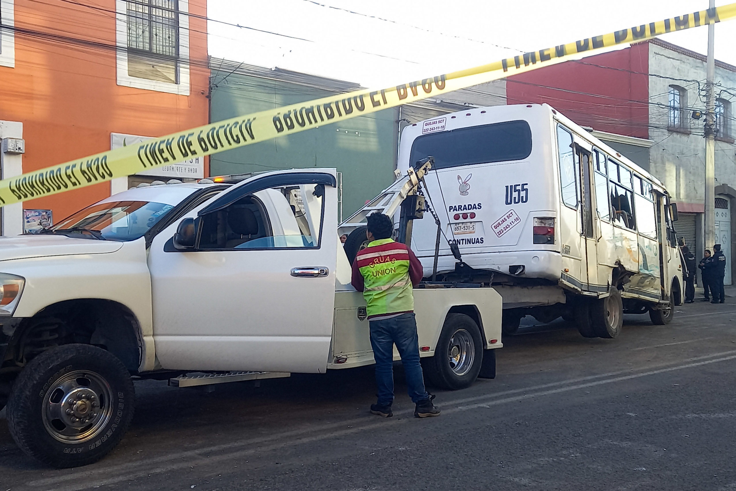 Accidente en Centro Histórico deja 4 heridos en transporte público