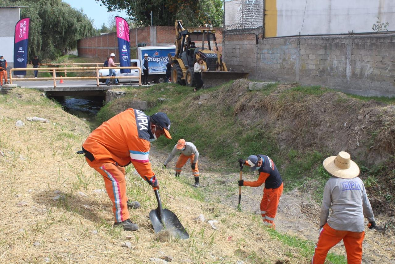 El servicio de limpieza OOSL ha retirado más de 135 toneladas de residuos sólidos en barrancas de Puebla Capital
