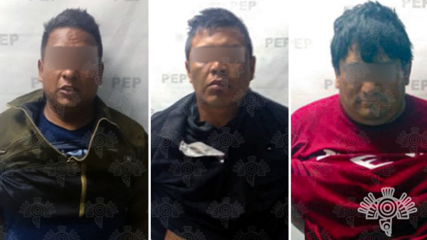 Detiene Policía Estatal a tres hombres por robo