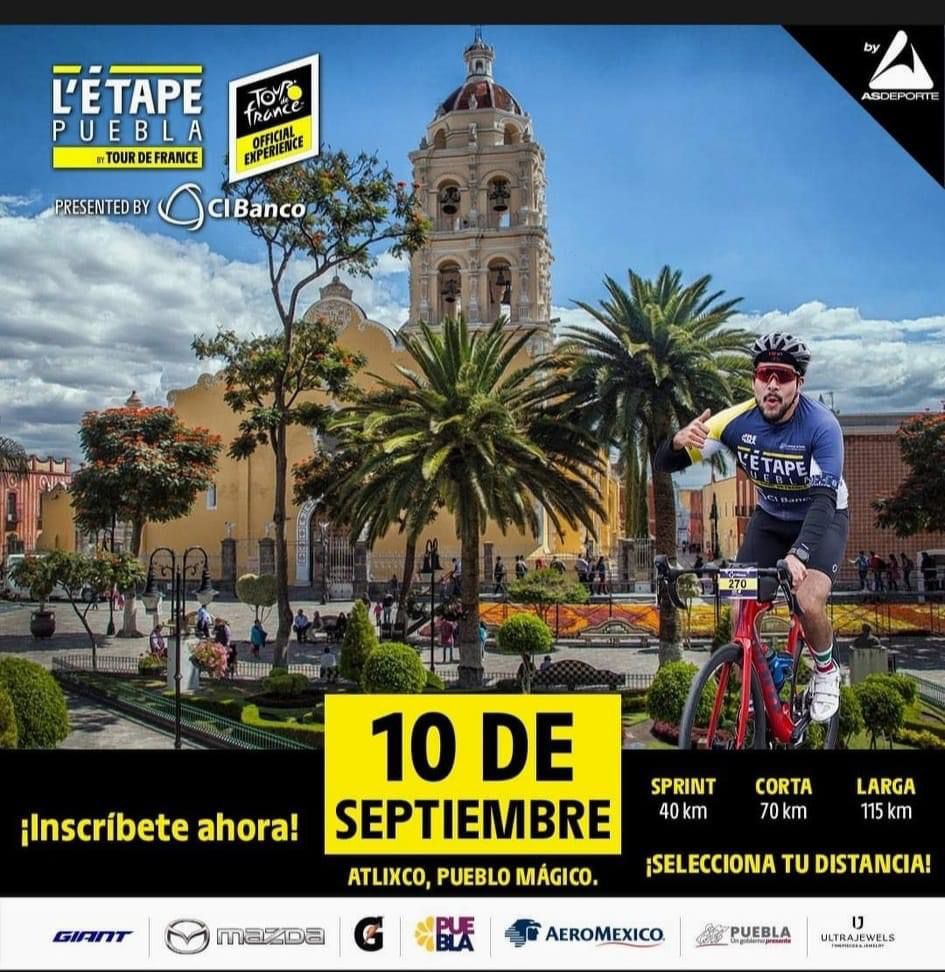 Atlixco recibirá más de mil 500 ciclistas en la carrera “L´Etape México By Tour De France”