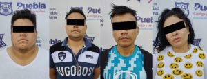 La Policía Municipal de Puebla detuvo a integrantes de bandas delictivas dedicadas al robo a transporte publico