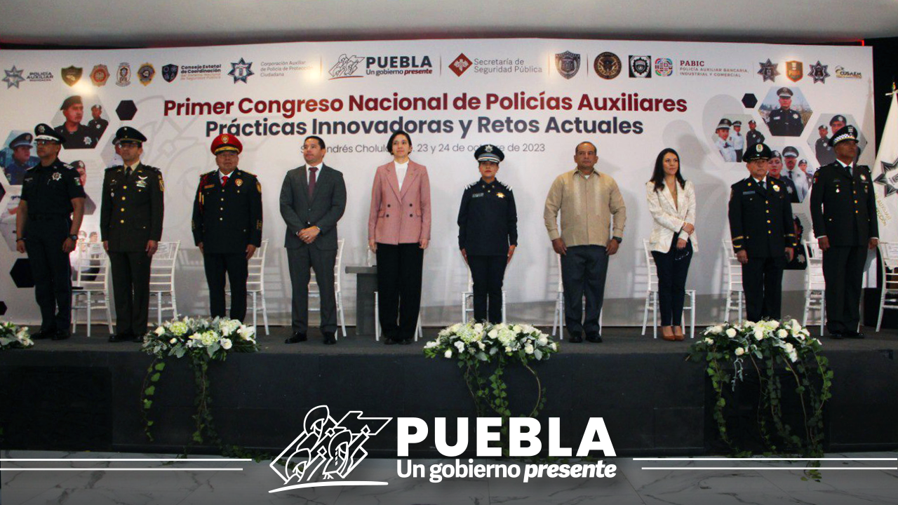 Inaugura gobierno de Puebla “Primer Congreso Nacional de Policías Auxiliares”