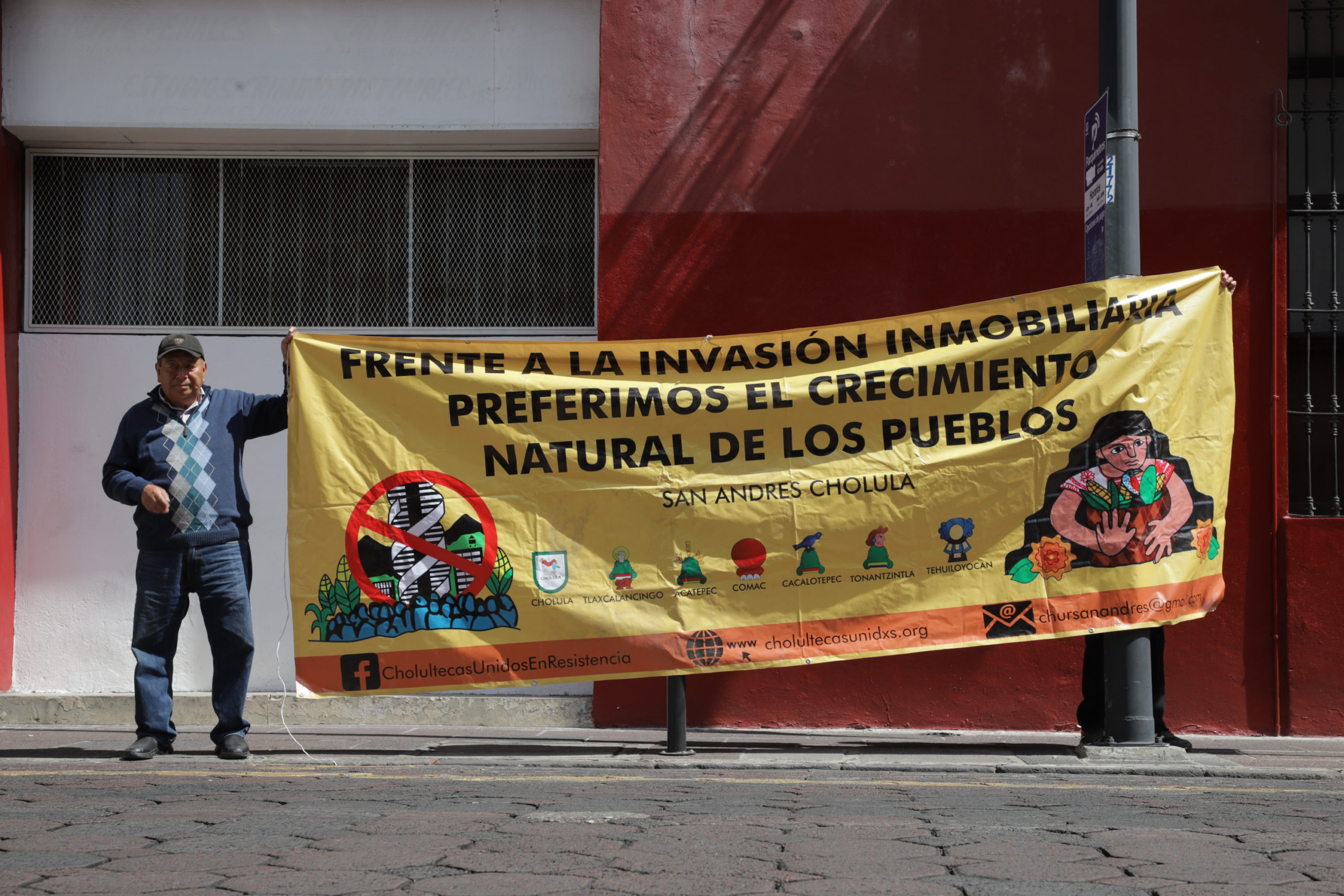 Grupo de pobladores de San Andrés Cholula presenta queja por presuntas violaciones y despojos ante la CDH