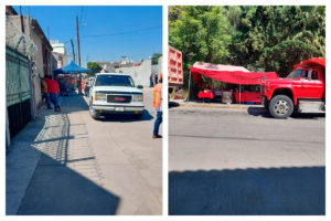 Ambulantes se instalan en calle donde se construye la sede del Congreso