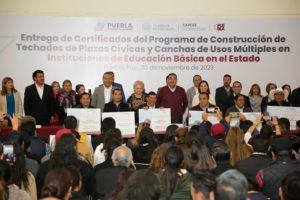 Gobierno de Puebla mejora espacios educativos para favorecer el desarrollo integral