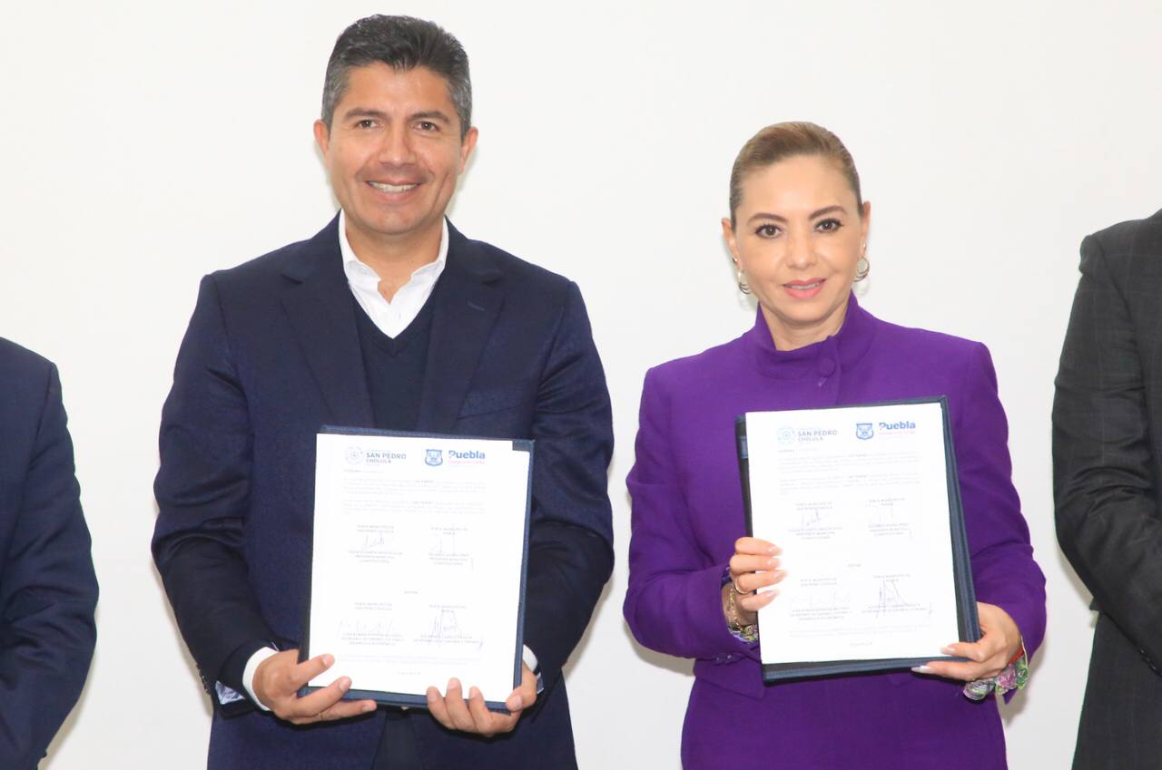 El Ayuntamiento de Puebla y San Pedro Cholula firmaron un convenio de colaboración en materia de turismo