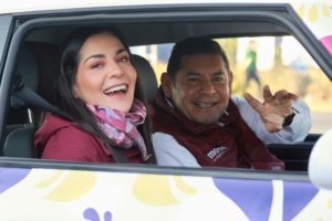 Alejandro Armenta y Elizabeth García Vilchis emprenden un recorrido por el municipio de Chignahuapan