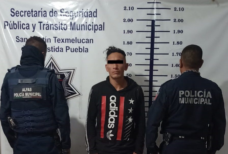 Elementos policiales detienen a “El Chilango”, delincuente dedicado al robo