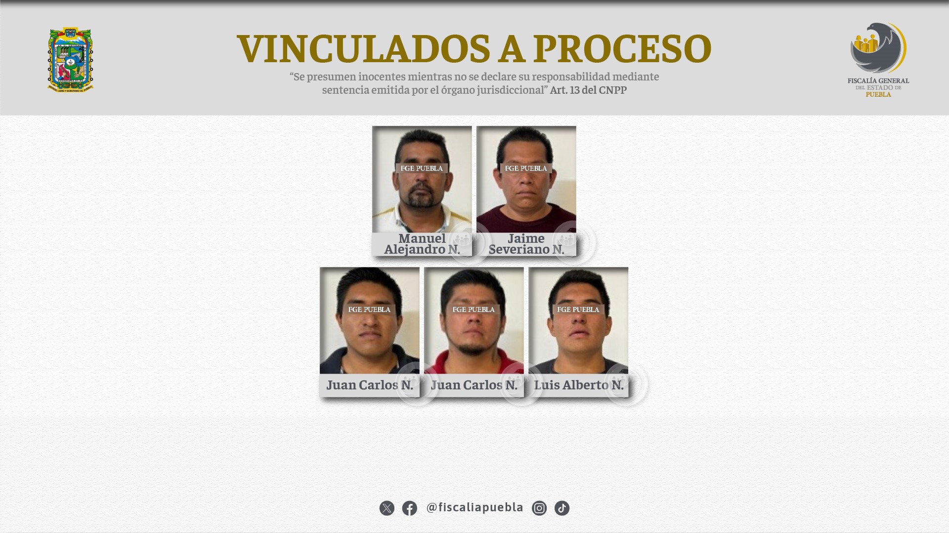 Vinculados a proceso por intento de privación de la libertad en Cholula