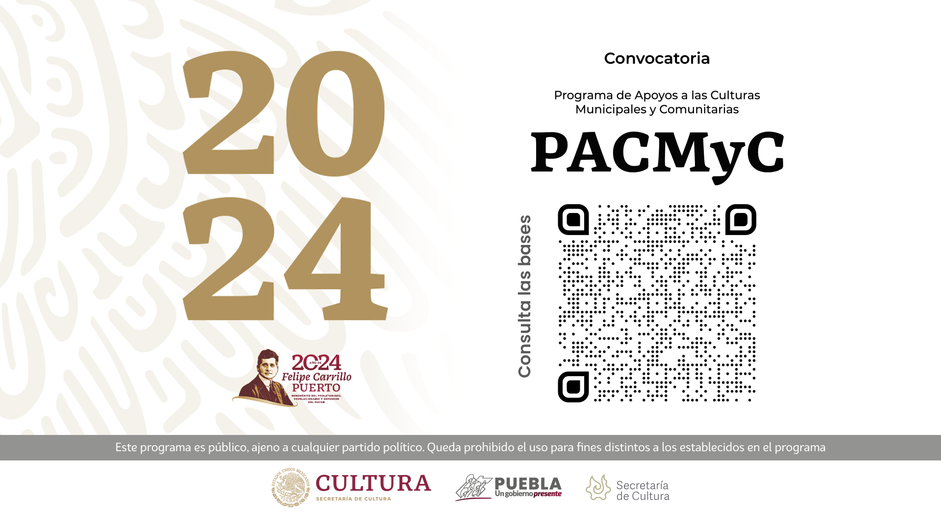 Publican gobiernos estatal y federal convocatoria PACMyC 2024