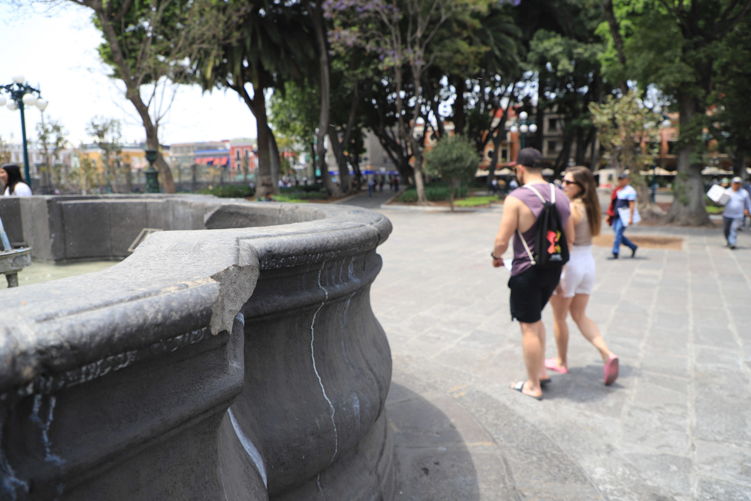 Daños a la fuente de San Miguel fueron ocasionados durante las marchas del 8M: Alcalde