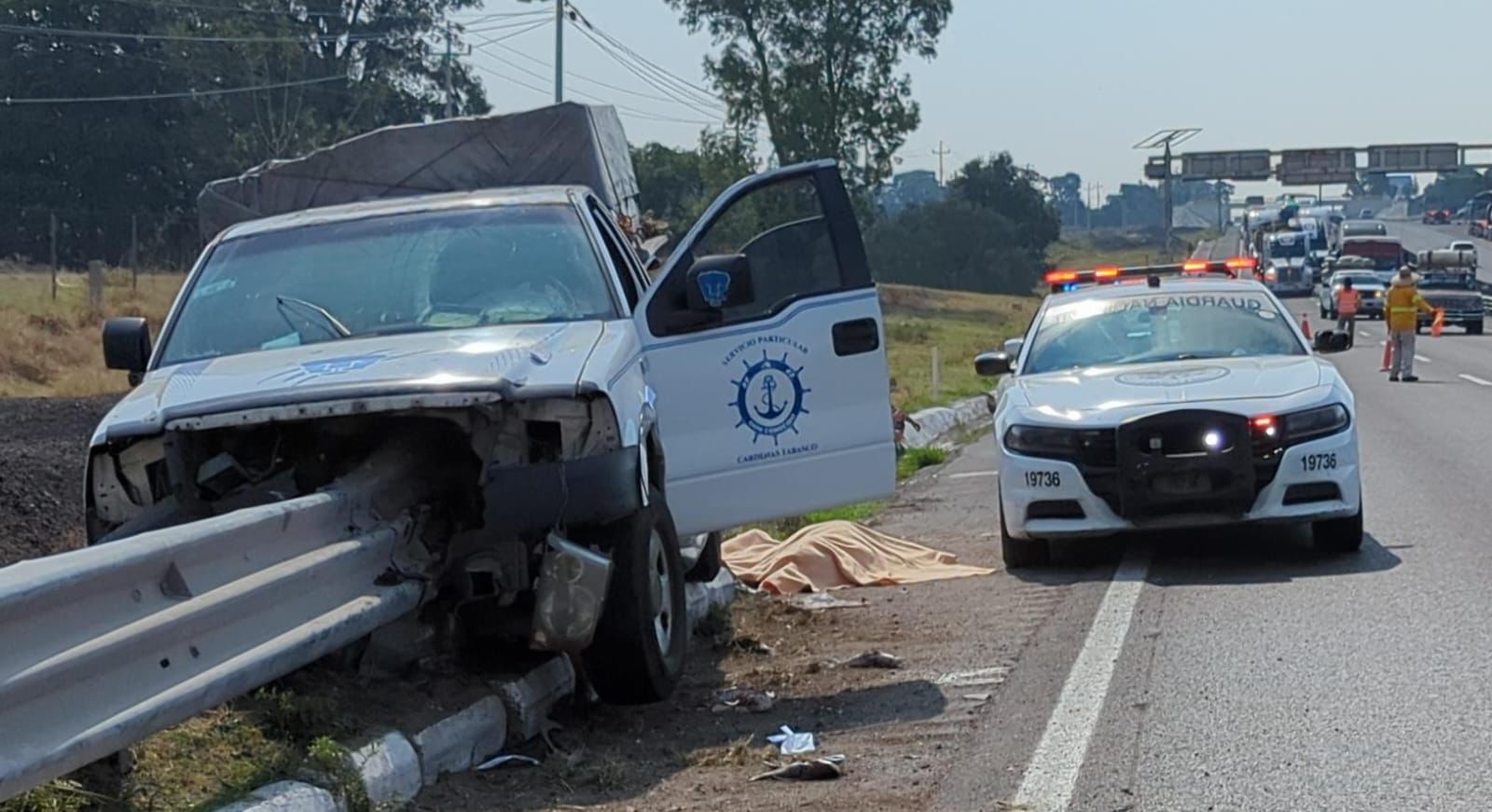 Choque en la autopista Puebla-México deja saldo de una persona fallecida