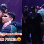 Persona en estado de ebriedad orina a una mujer en el Palenque de la Feria de Puebla
