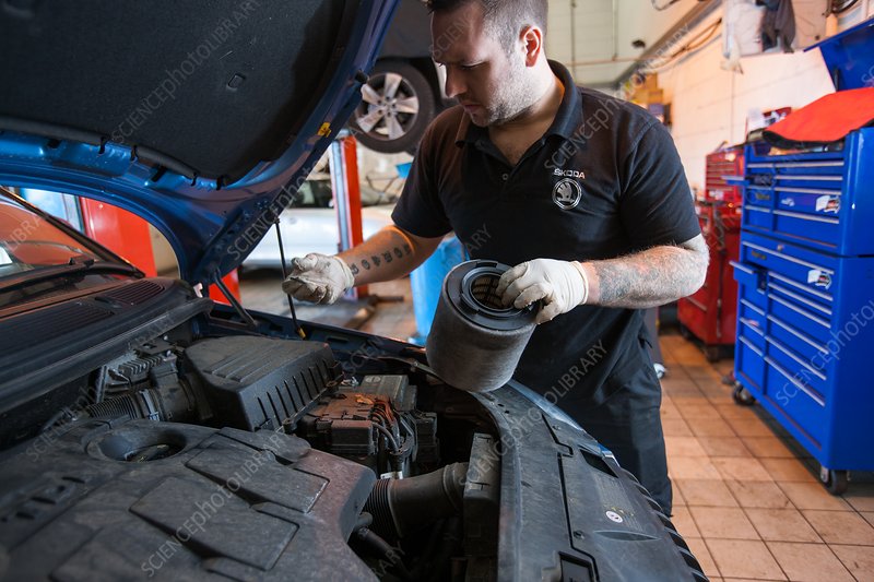Car servicing - Stock Image - C033/8373 - Science Photo Library