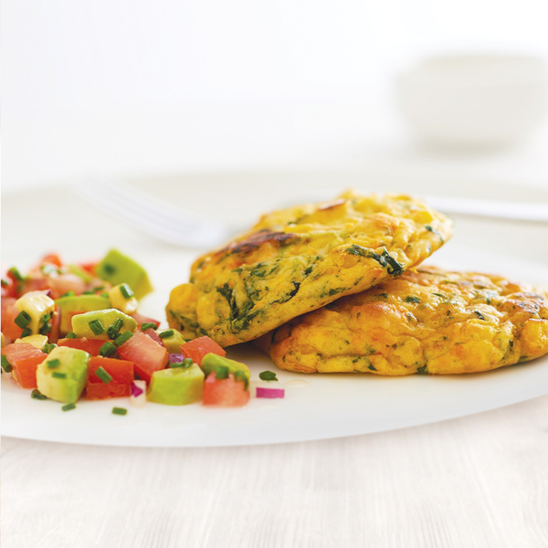 Fritter With Roasted Pumpkin, Fetta & Spinach 50G