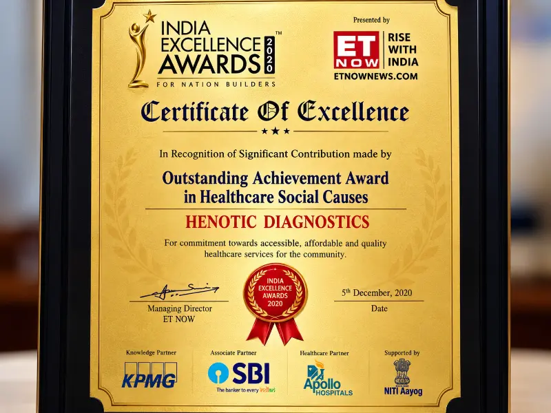 India Excellence Awards Award Certificate