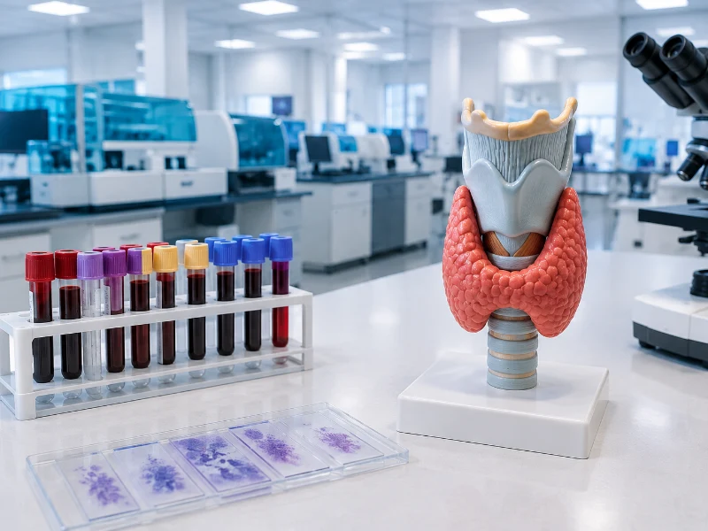 Advanced immunoassay analyzer evaluating Thyroid Function Test hormone panels