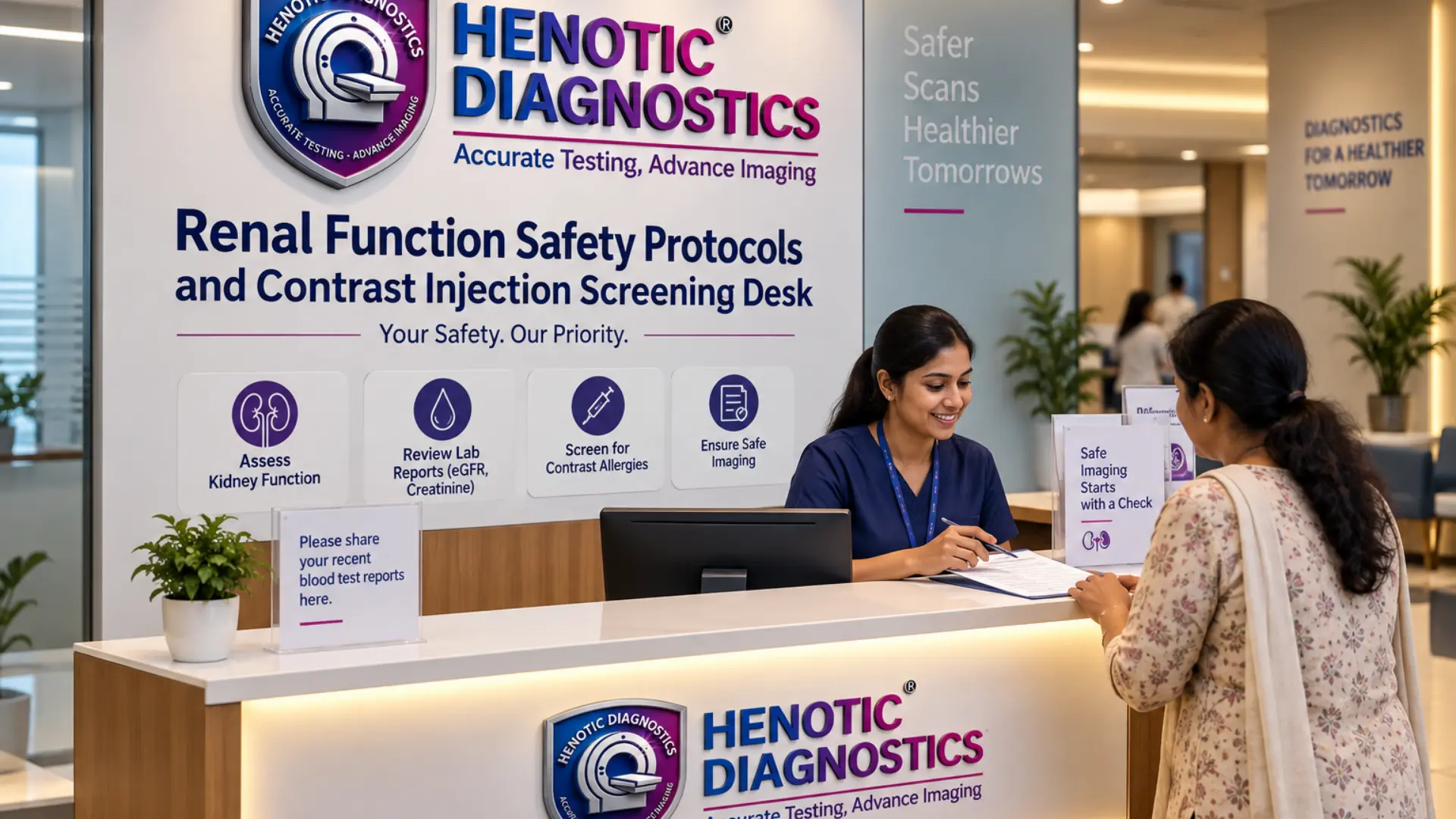 Renal Function Safety Protocols and Contrast Injection Screening Desk