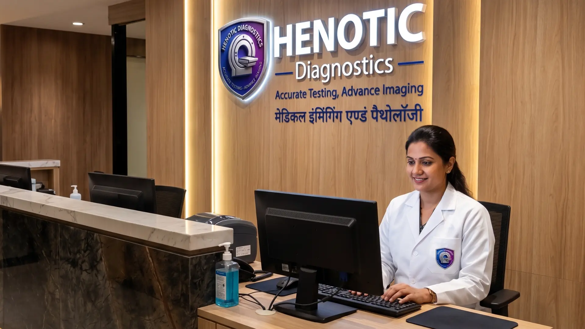 Patient-Centric reception desk and registration counter
