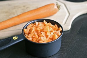 sliced diced carrots equivalents