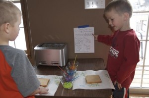 Following the step-by-step instructions.