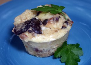 Wild Mushroom Bread Pudding