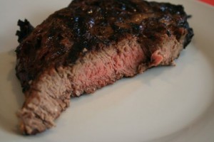 Perfectly cooked steak