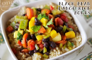 Black Bean Mango Rice Bowls