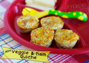 Mini Veggie and Ham Quiche