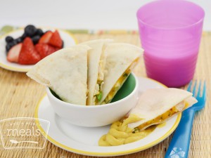 Kid Friendly Chicken and Broccoli Quesadilla