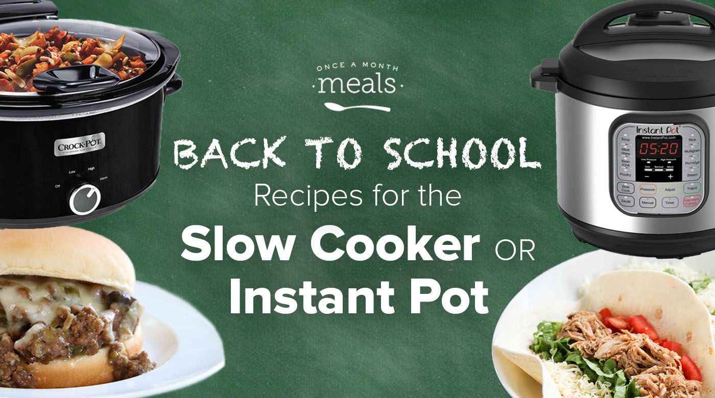 Slow Cooker & Instant Pot Meal Prepping for Back to School! (Partial Meal Plan Prep)