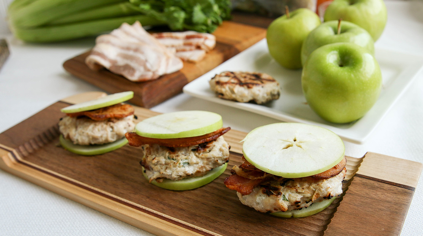 Chicken Apple Bacon Sliders