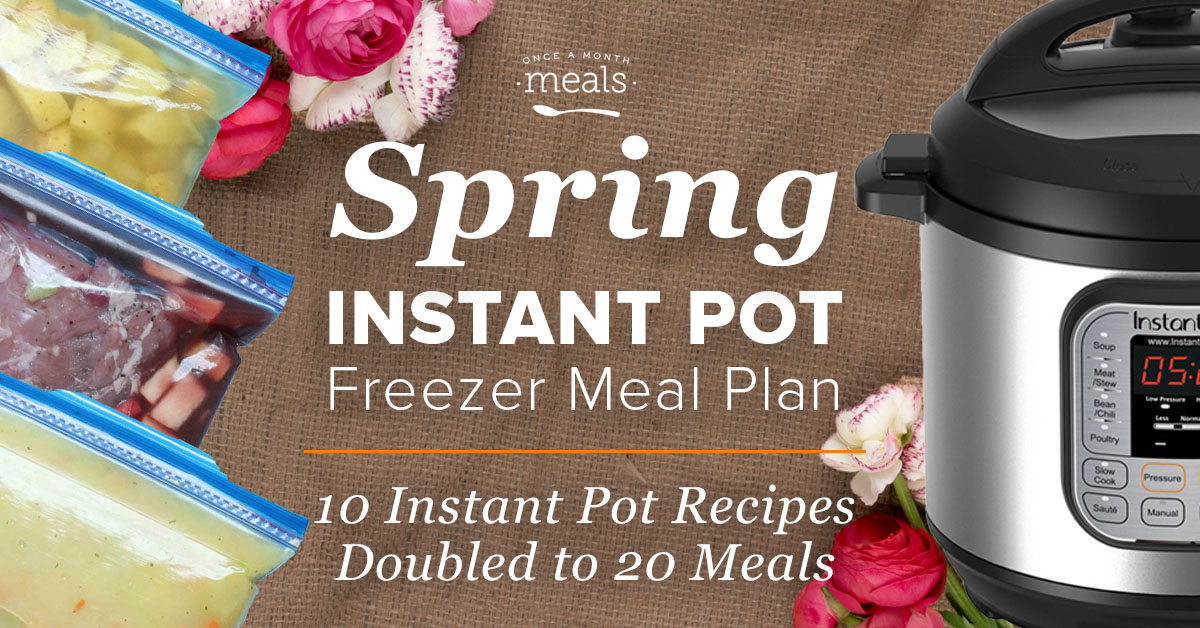 2-n-1: Spring Instant Pot & Slow Cooker Meal Plan – Make 20 Freezer Meals in 1 hour