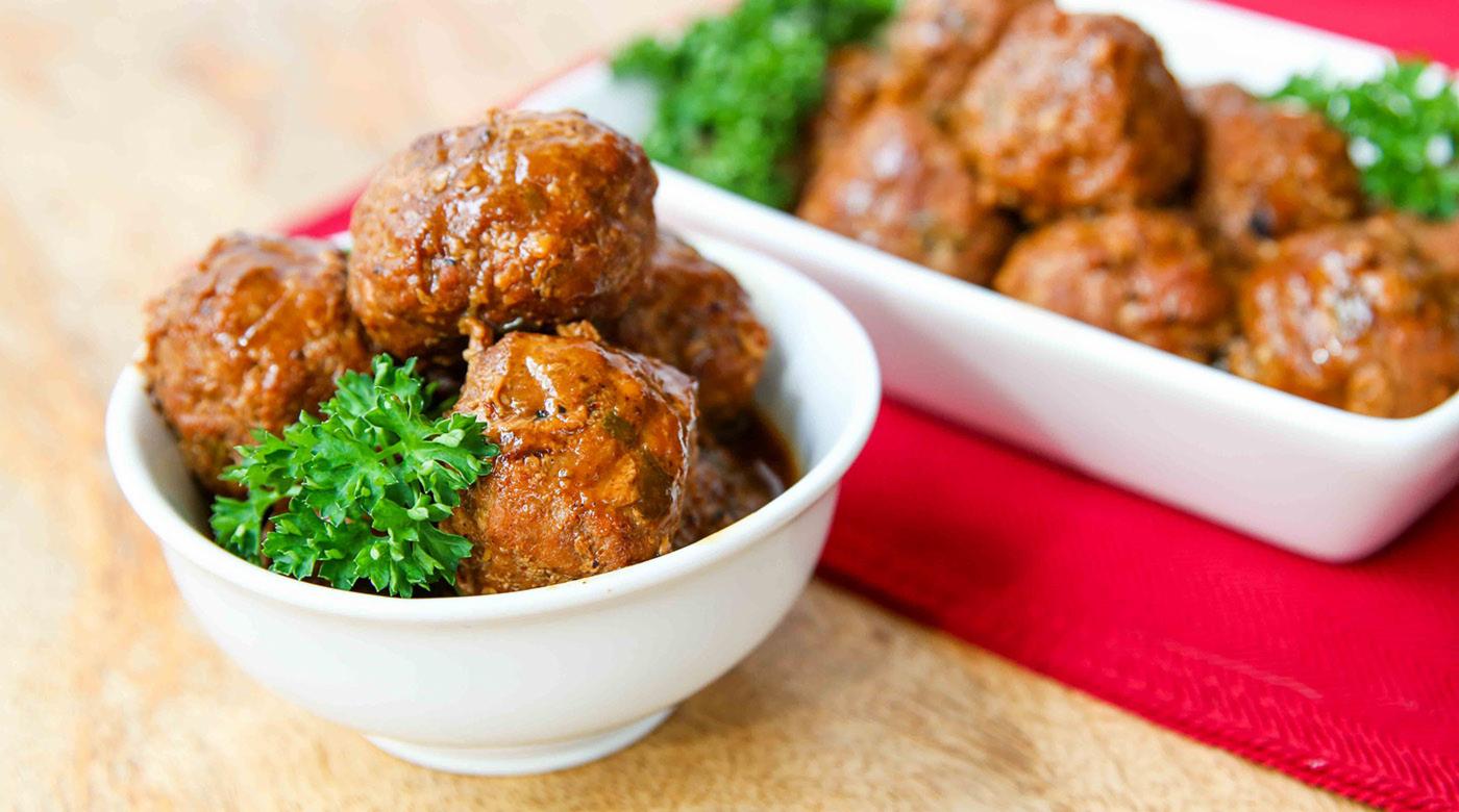 Instant Pot Paleo Apple Glazed Turkey Meatballs