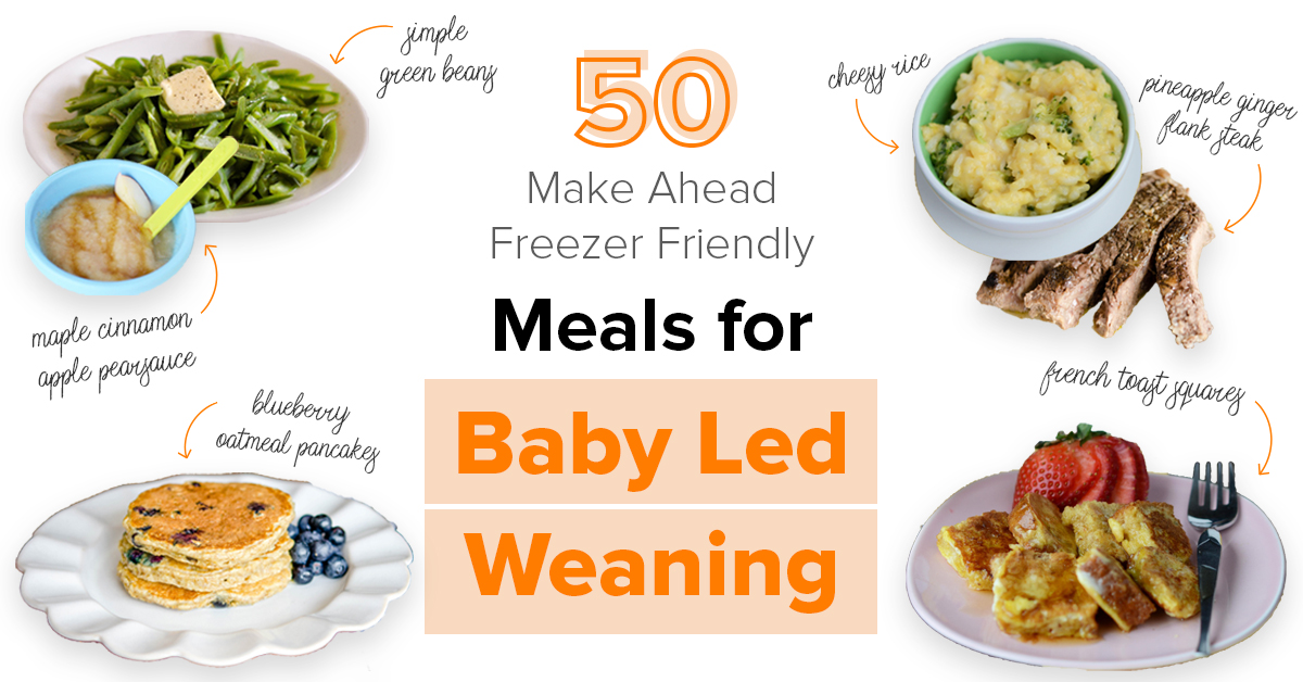 Baby Led Weaning Meal Ideas + Food Prep (single ingredient first