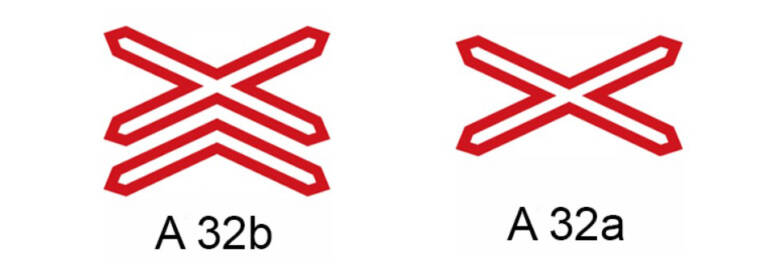Železniční přejezdy a rychlosti na nich – značení