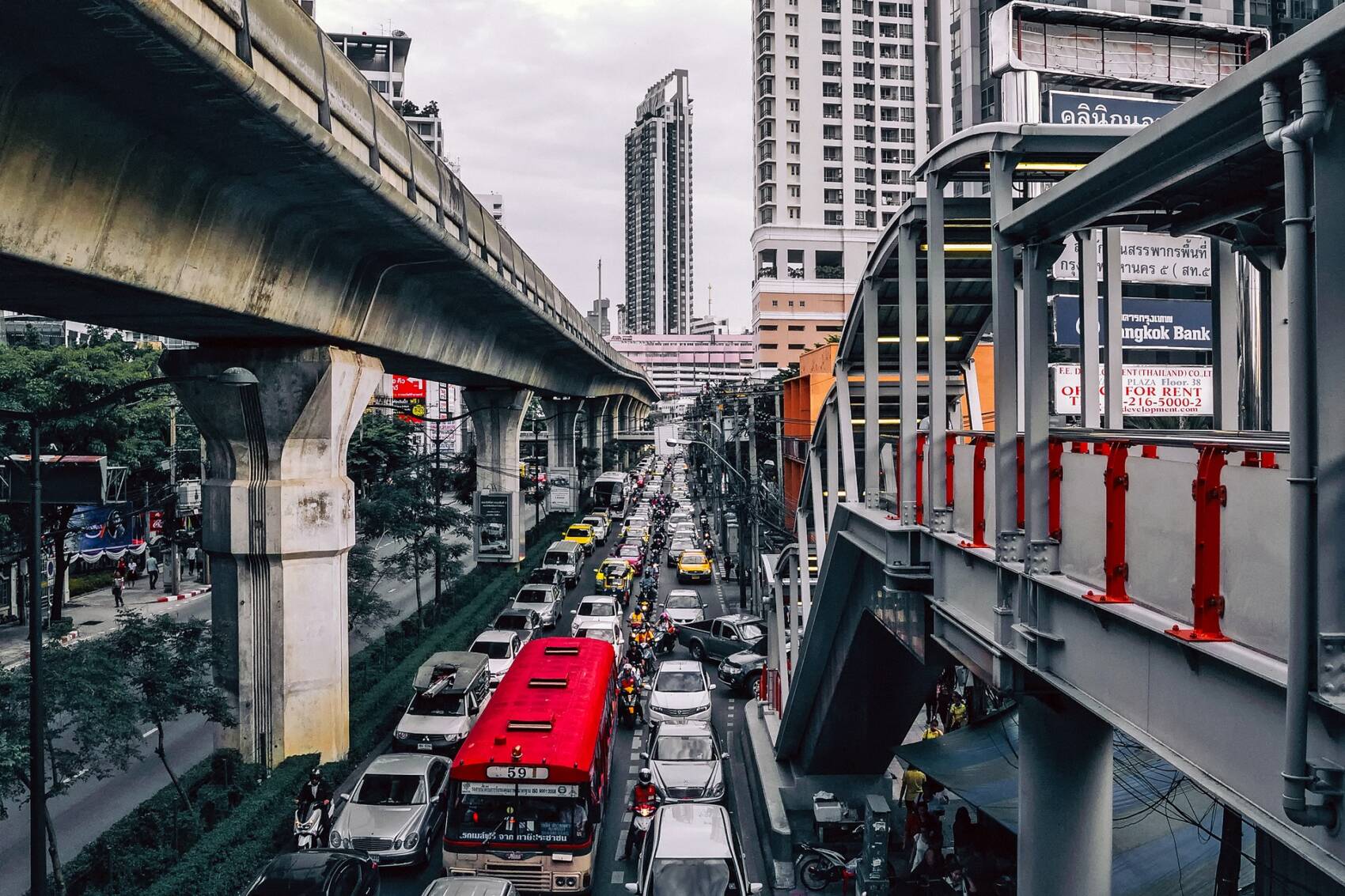 Dopravní zácpa v Bangkoku