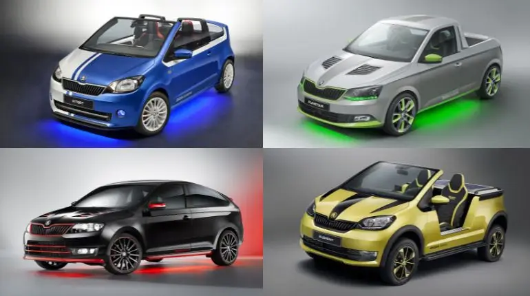 Žákovské vozy studentů Škoda Auto SOUs z let 2014 - 2017