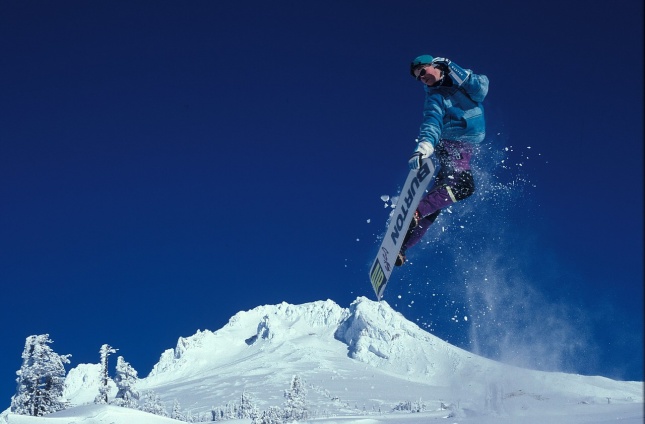 Bezpečnost na sjezdovce - Snowboardista